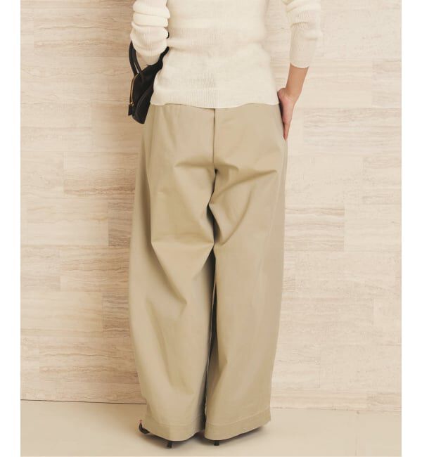 Plage「《WEB限定追加予約》R&rsquo;IAM Super wide CHINO パンツ 5」|チノ|