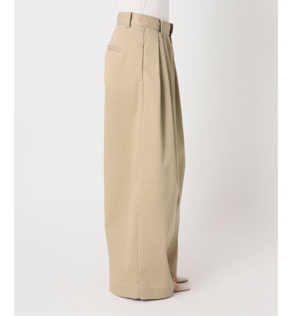 Plage「《WEB限定追加予約》R&rsquo;IAM Super wide CHINO パンツ 5」|チノ|