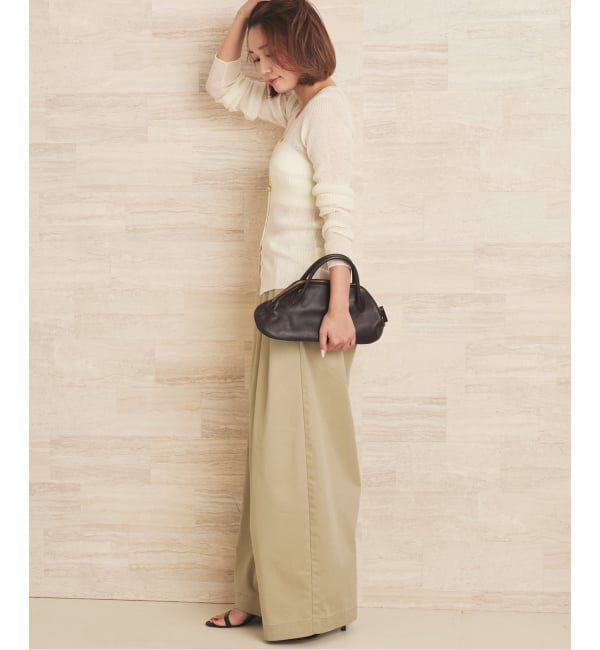 Plage「《WEB限定追加予約》R&rsquo;IAM Super wide CHINO パンツ 5」|チノ|