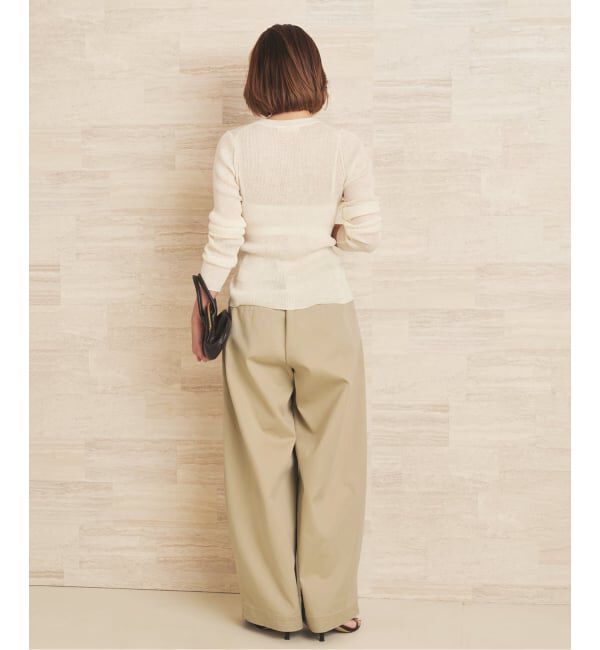 Plage「《WEB限定追加予約》R&rsquo;IAM Super wide CHINO パンツ 5」|チノ|