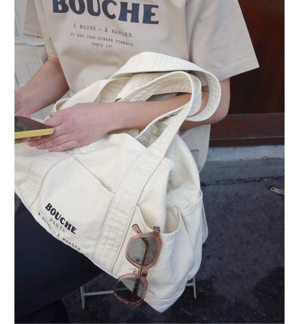 SLOBE IENA「《追加》BOUCHE SLOBE別注 キャンバストートバッグ」|トートバッグ|