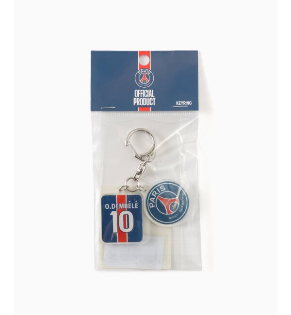Paris Saint-Germain「【Paris Saint-Germain / パリ・サン＝ジェルマン】 JUSTICE Acrylic Keychain」|キーケース|ホワイト