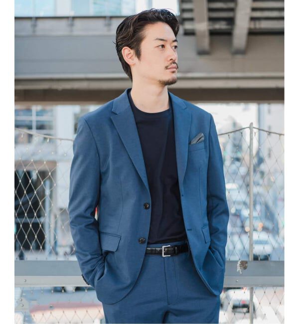 EDIFICE「《予約》"抗菌防臭＆シワ防止機能" ワルツ ツイル 2ボタン ジャケット」|テーラードジャケット|