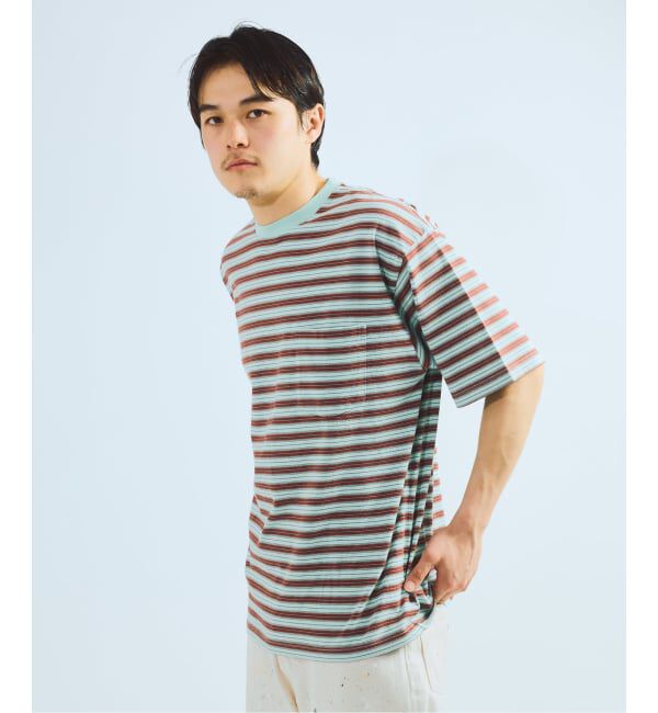 J.S.Homestead「BRENT / ブレント 別注 ボーダー ポケット Tシャツ 2」|Tシャツ・カットソー|