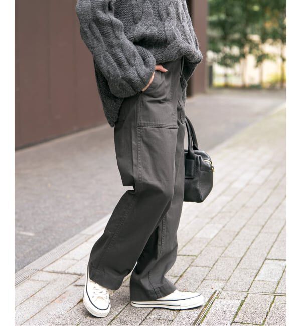 Spick and Span「《追加2》ルーズベイカーパンツ」|カーゴ|