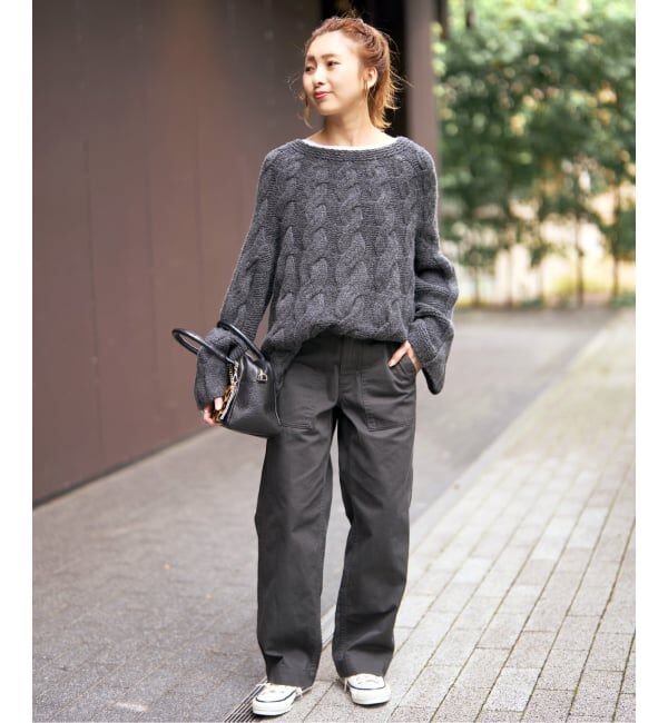 Spick and Span「《追加2》ルーズベイカーパンツ」|カーゴ|