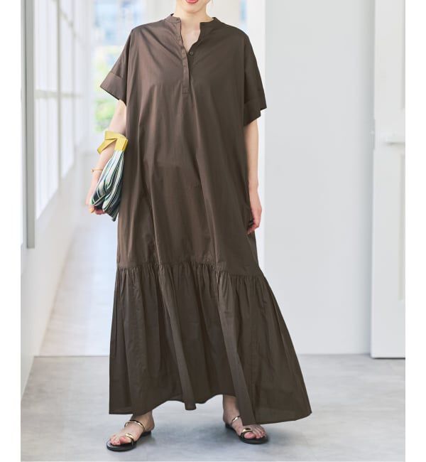 Spick and Span「《追加》ローンティアードマキシワンピース」|ワンピース|