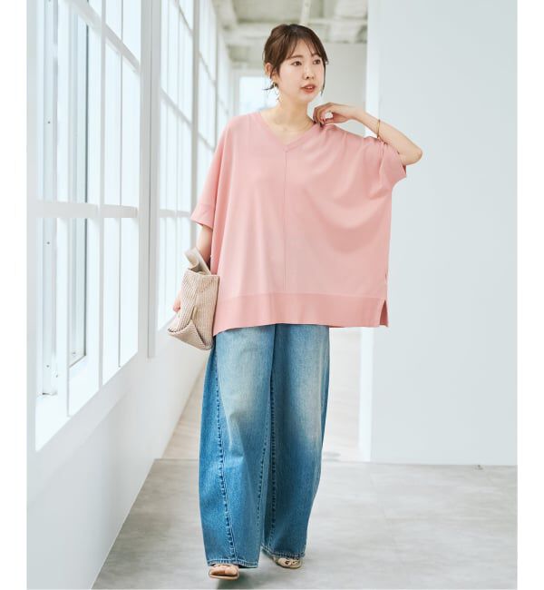 Spick and Span「《一部店舗+WEB限定 / 追加》14GWASHABLE2WAYポンチョプルオーバー」|ニット・セーター|