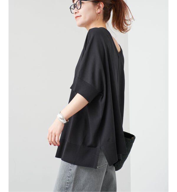 Spick and Span「《一部店舗+WEB限定 / 追加》14GWASHABLE2WAYポンチョプルオーバー」|ニット・セーター|