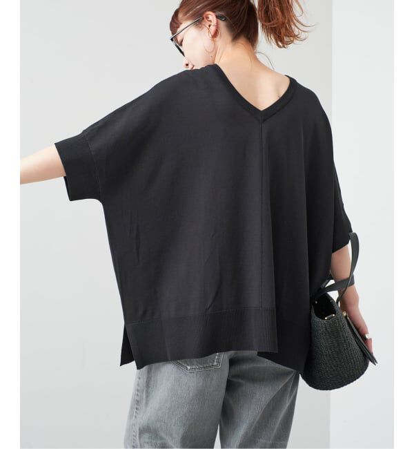 Spick and Span「《一部店舗+WEB限定 / 追加》14GWASHABLE2WAYポンチョプルオーバー」|ニット・セーター|