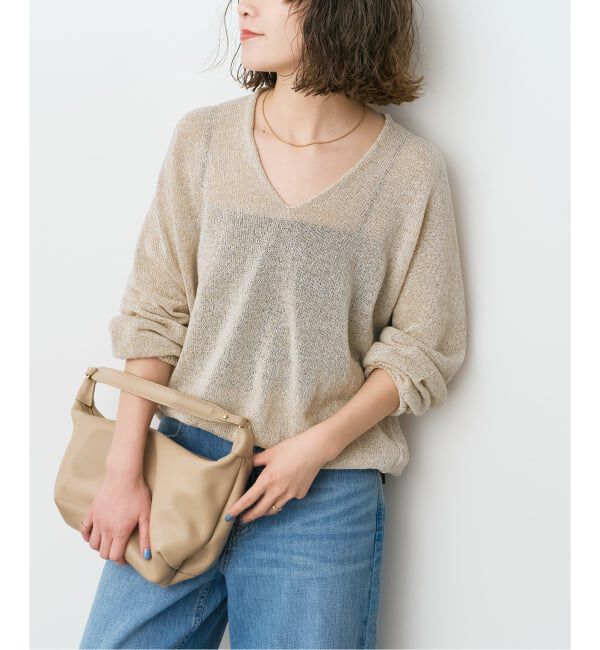 Spick and Span「ペーパーヤーンコクーンシルエットプルオーバー」|ニット・セーター|