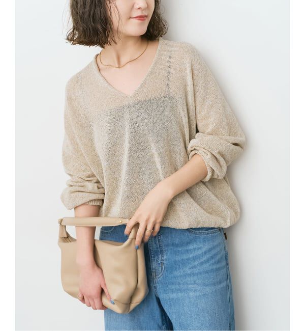 Spick and Span「ペーパーヤーンコクーンシルエットプルオーバー」|ニット・セーター|