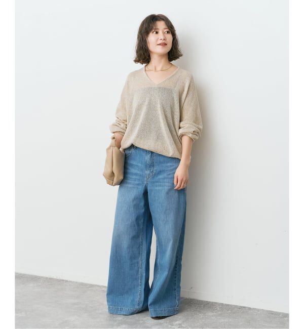 Spick and Span「ペーパーヤーンコクーンシルエットプルオーバー」|ニット・セーター|
