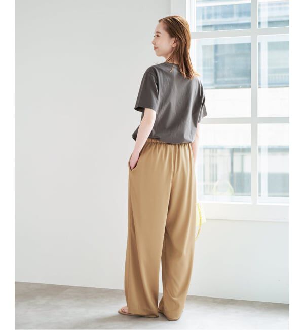 U by SPICK&SPAN「ルーズストレートイージーパンツ」|スラックス|