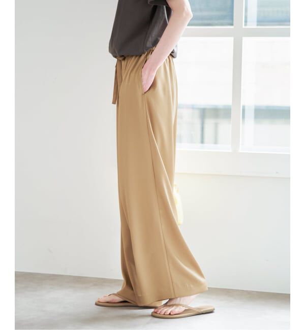 U by SPICK&SPAN「ルーズストレートイージーパンツ」|スラックス|