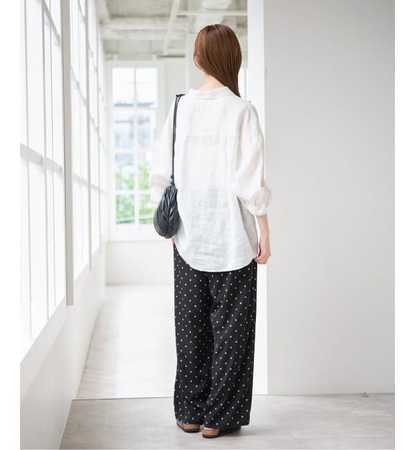 U by SPICK&SPAN「ルーズストレートイージーパンツ」|スラックス|