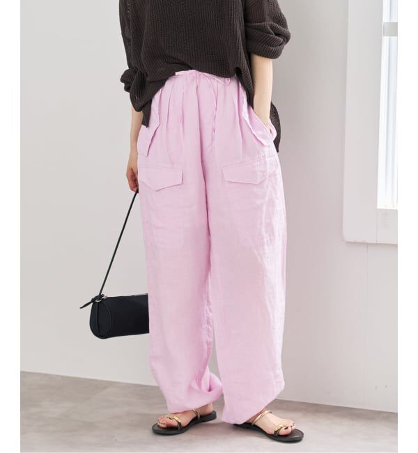 Spick and Span「TICCA  / ティッカ リネンカーゴパンツ」|カーゴ|