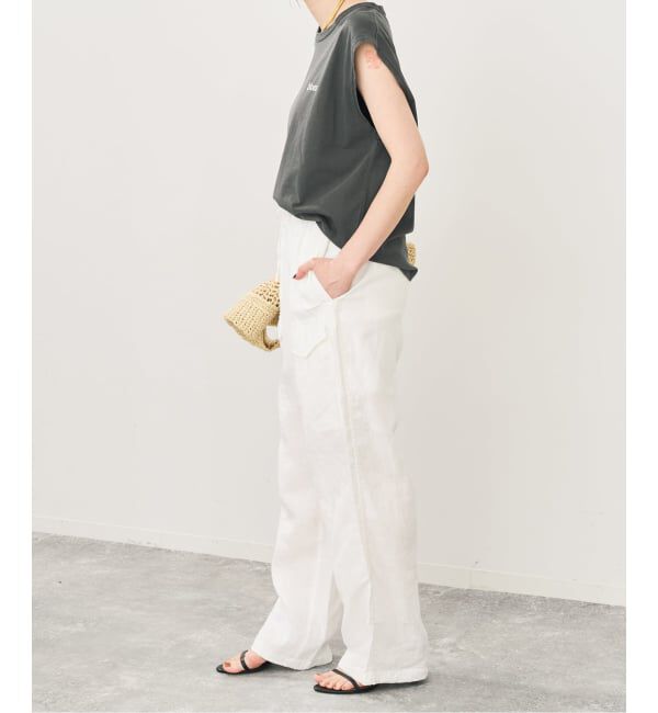 Spick and Span「TICCA  / ティッカ リネンカーゴパンツ」|カーゴ|