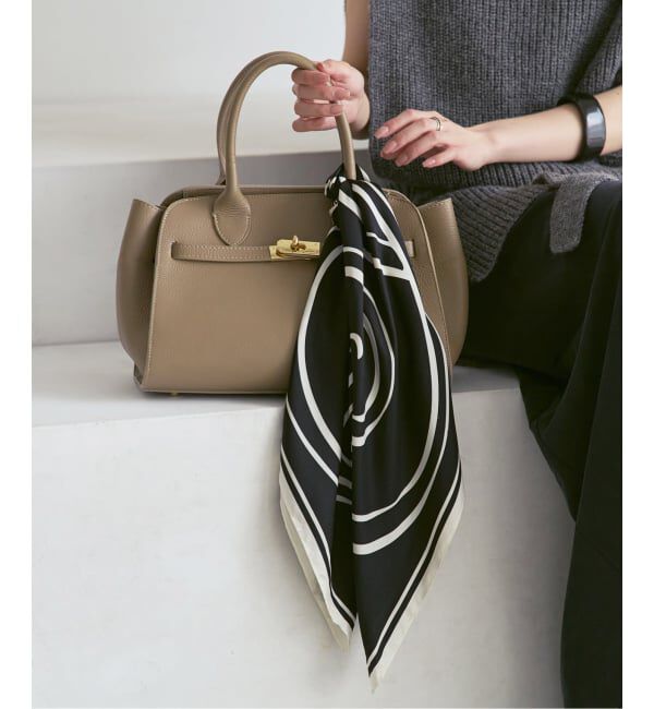 NOBLE「《追加予約》LE SCARF/レスカーフ Monogram Large 80cm」|バンダナ・スカーフ|