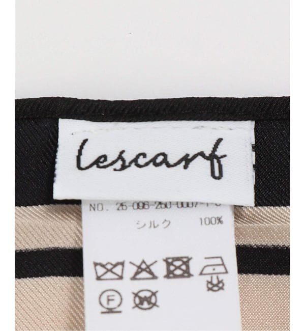 NOBLE「《追加予約》LE SCARF/レスカーフ Monogram Large 80cm」|バンダナ・スカーフ|