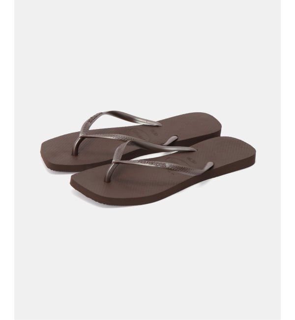 GRISE「havaianas/ ハワイアナス slim square」|サンダル|ブラウン