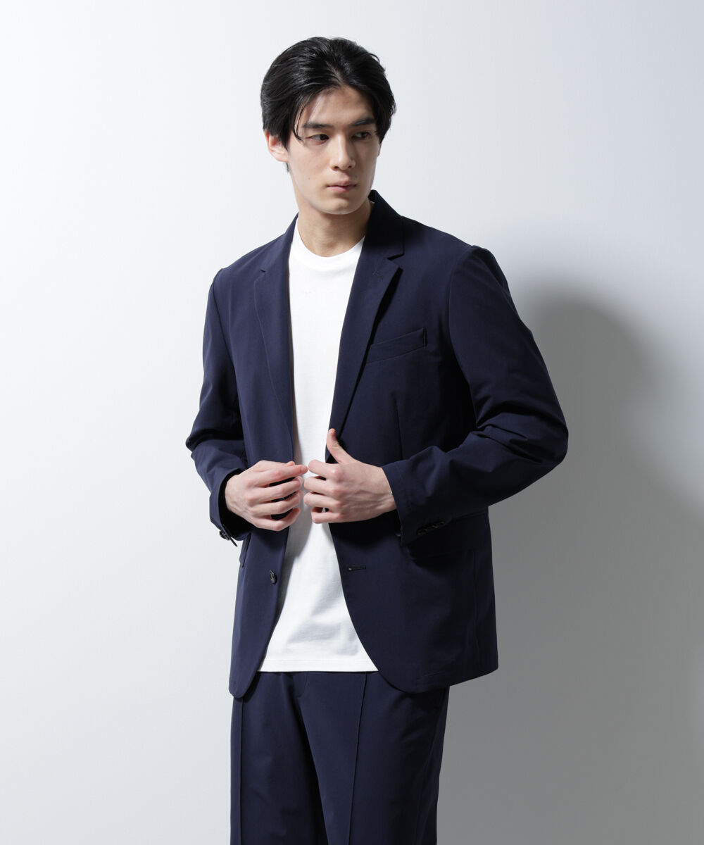 nano･universe「｢N JACKET BASIC｣ﾀﾞﾝﾄﾂｵﾁｰﾙ防汚ﾃｯｸｽﾄﾚｯﾁｼﾞｬｹｯﾄ(ｾ 」|スーツ|