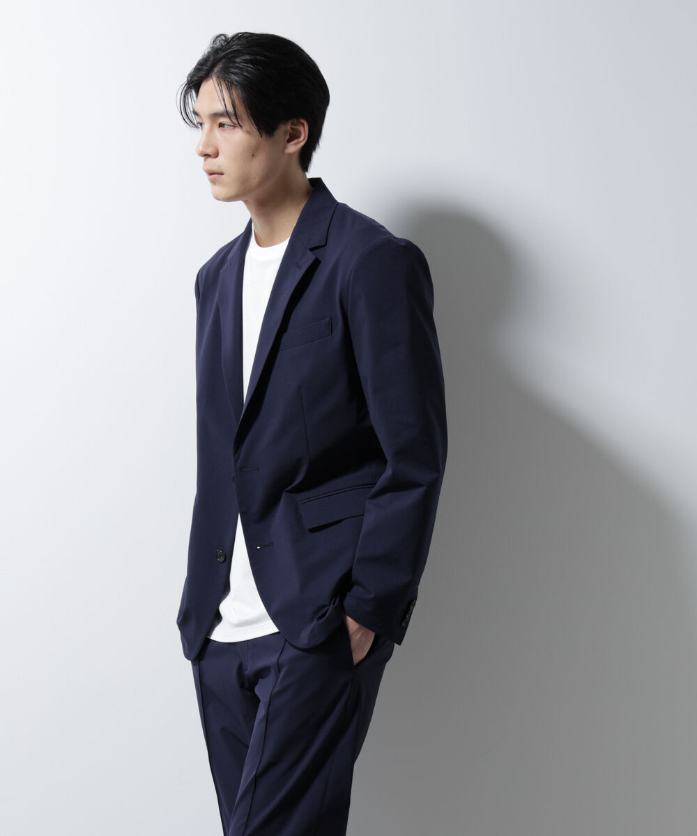 nano･universe「｢N JACKET BASIC｣ﾀﾞﾝﾄﾂｵﾁｰﾙ防汚ﾃｯｸｽﾄﾚｯﾁｼﾞｬｹｯﾄ(ｾ 」|スーツ|