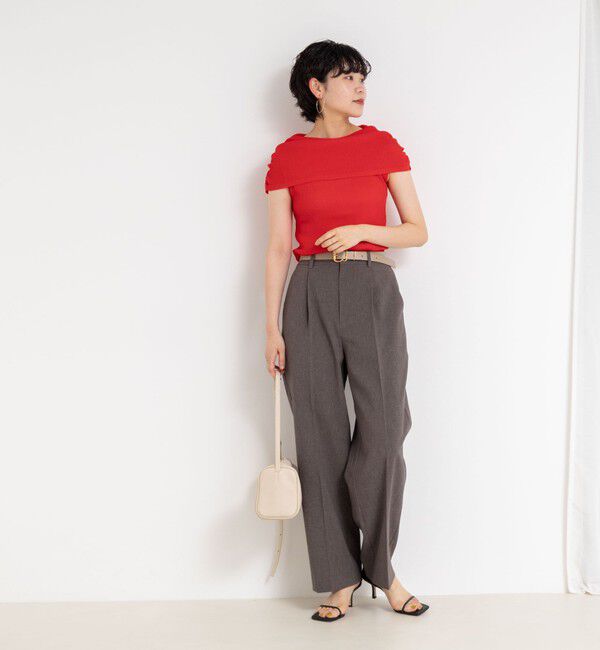 NOLLEY'S sophi「◇【WEB限定カラーあり】《手洗い可能》シアーオフショルプルオーバーニット」|ニット・セーター|