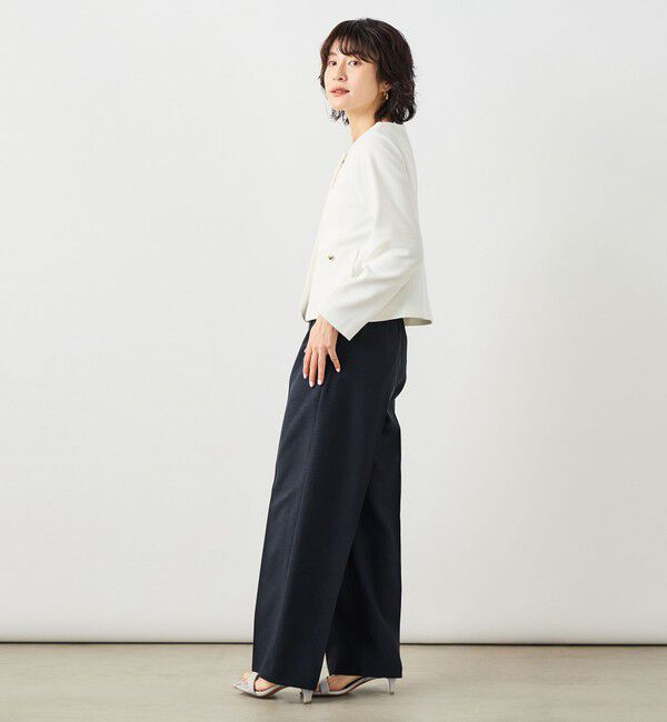 NOLLEY'S sophi「NEW morisachi《セットアップ対応》ウォッシャブルスラブオックスタックワイドパンツ」|その他|