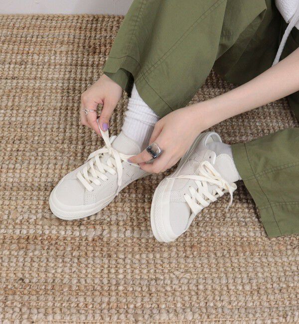 fredy emue「【CONVERSE/コンバース】ワンスタースエードミュール」|スニーカー|アイボリー