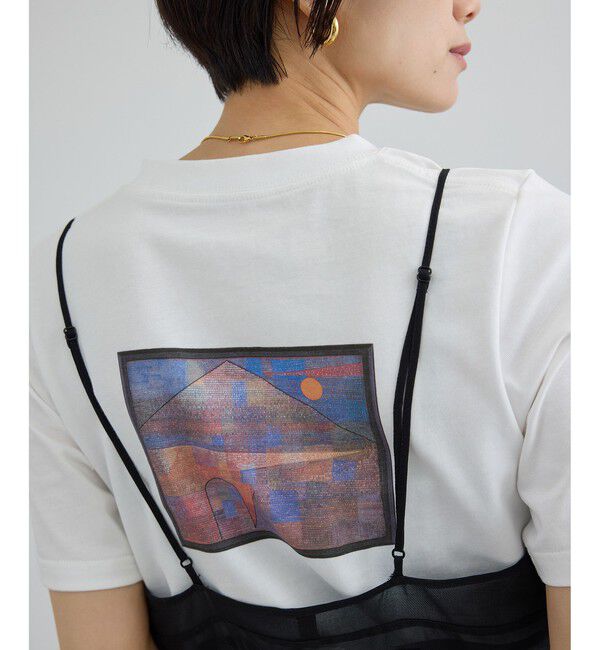 SALON adam et rope'「【PAUL KLEE by SALON】プリントコンパクトT」|Tシャツ・カットソー|ホワイト系(12)