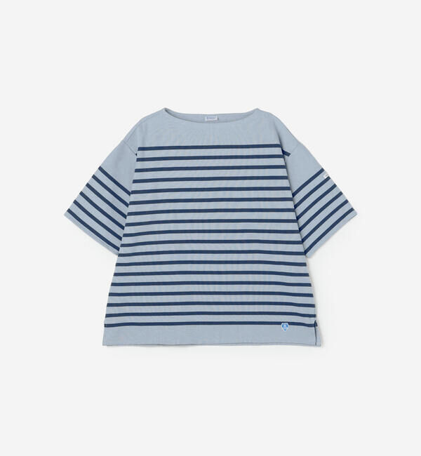 ORCIVAL「ORCIVAL | ラッセル ワイド ボートネック 半袖バスクシャツ MEN」|Tシャツ・カットソー|