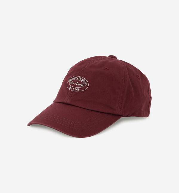  「Brooks Brothers |〈別注〉コットンツイル ベースボールキャップ BORDEAUX UNISEX」|キャップ・キャスケット|