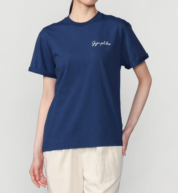 GYMPHLEX「Gymphlex | 刺繍ロゴTシャツ WOMEN」|Tシャツ・カットソー|BLUE