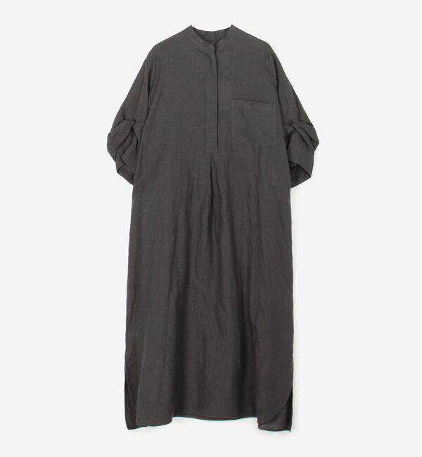  「TICCA |〈別注〉リネン ツイストスリーブワンピース WOMEN」|ワンピース|BROWN