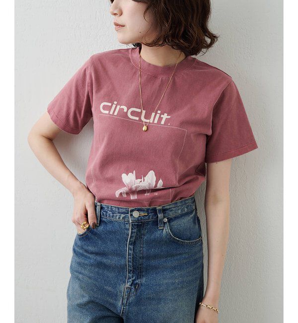GEMINI「【GEMINI】FLOWER Tシャツ」|Tシャツ・カットソー|ボルドー