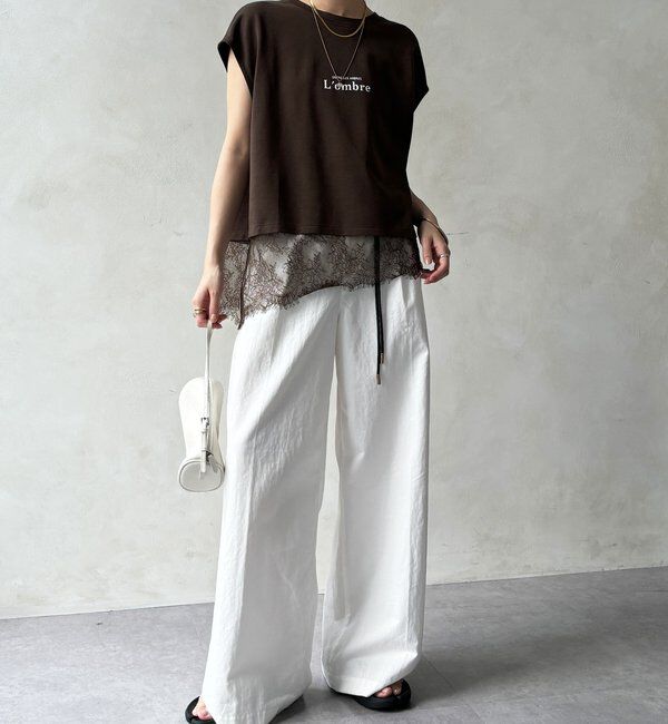  「【WEB限定】ヘムレースロゴTEE」|Tシャツ・カットソー|