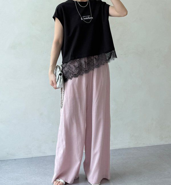  「【WEB限定】ヘムレースロゴTEE」|Tシャツ・カットソー|