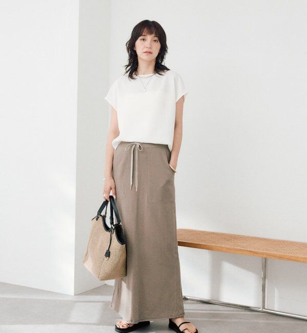  「【セットアップ着用可能/ドライタッチ/シワになりにくい】メッシュフレンチブラウス」|シャツ・ブラウス|
