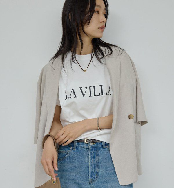  「ロゴTシャツ【La villa】」|Tシャツ・カットソー|ホワイト