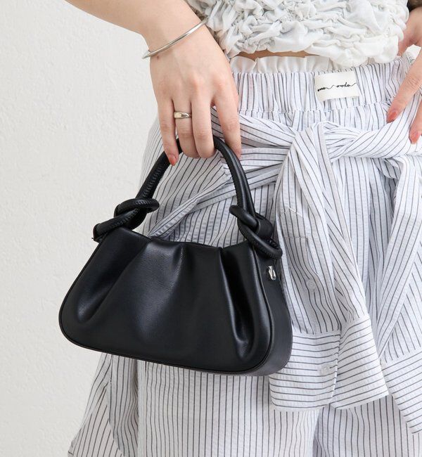  「リングハンドルミニBAG」|トートバッグ|ブラック