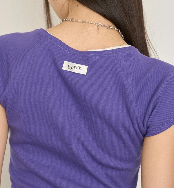  「【WEB限定カラーあり】【SLOPPY】 リブチビT」|Tシャツ・カットソー|