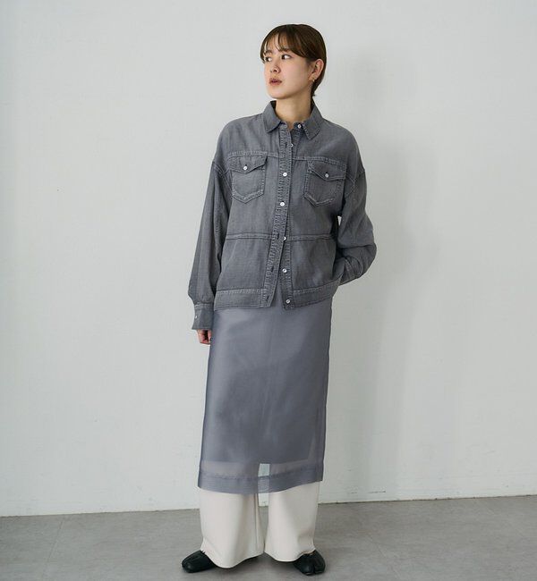  「【再入荷】シアーデニムシャツ」|シャツ・ブラウス|