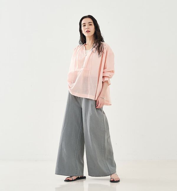 collex「タックウエストデニムパンツ」|デニム|
