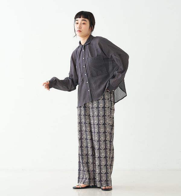 collex「ブロックプリント風 ボタニカルプリントパンツ」|その他|