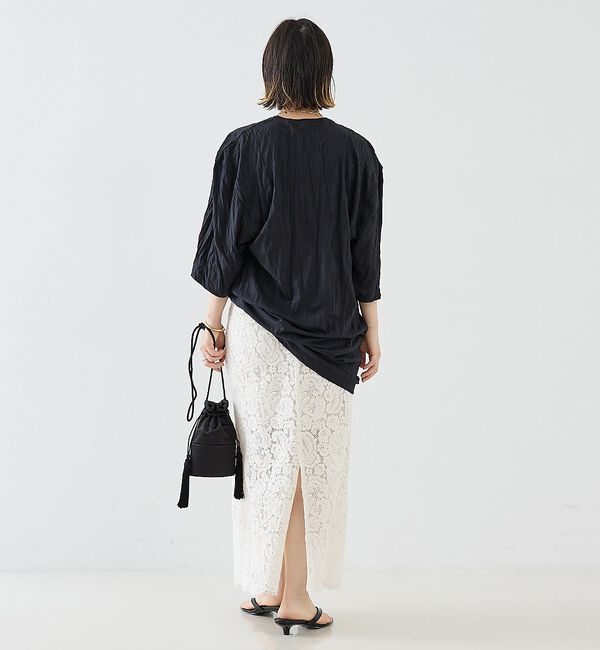 The Store by C' 「【TOTEME】Relaxed tee dress／チュニック丈Tシャツワンピー」|Tシャツ・カットソー|