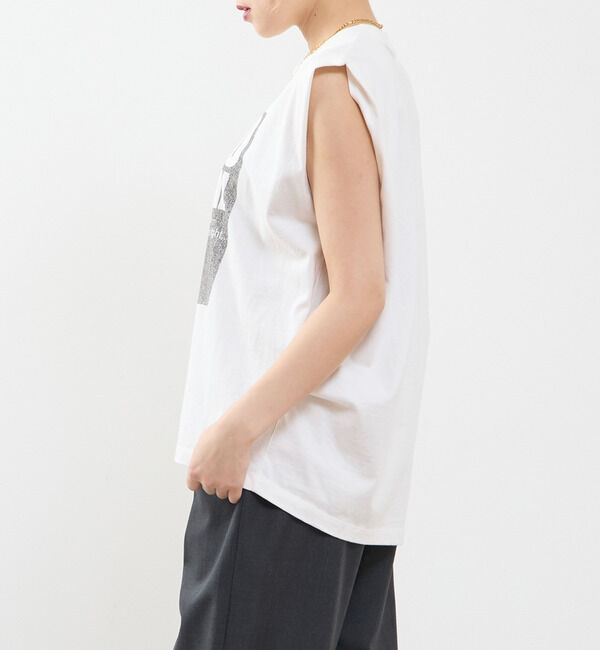 SOFFITTO「ピグメントノースリーブTシャツ」|Tシャツ・カットソー|