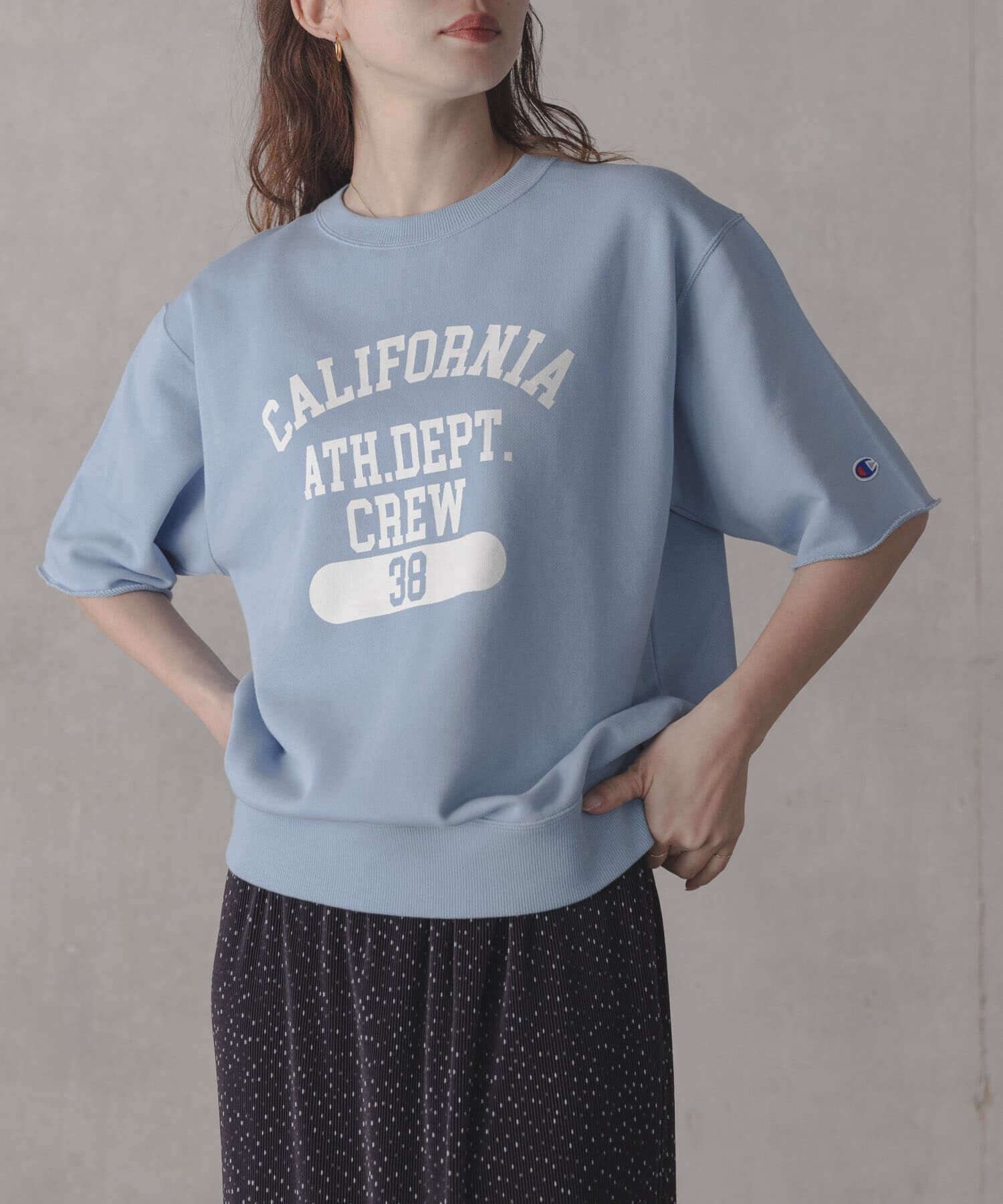Sonny Label 「『別注』CHAMPION&times;Sonny Label　ロゴスウェットTシャツ」|スウェット・ジャージ|ブルー