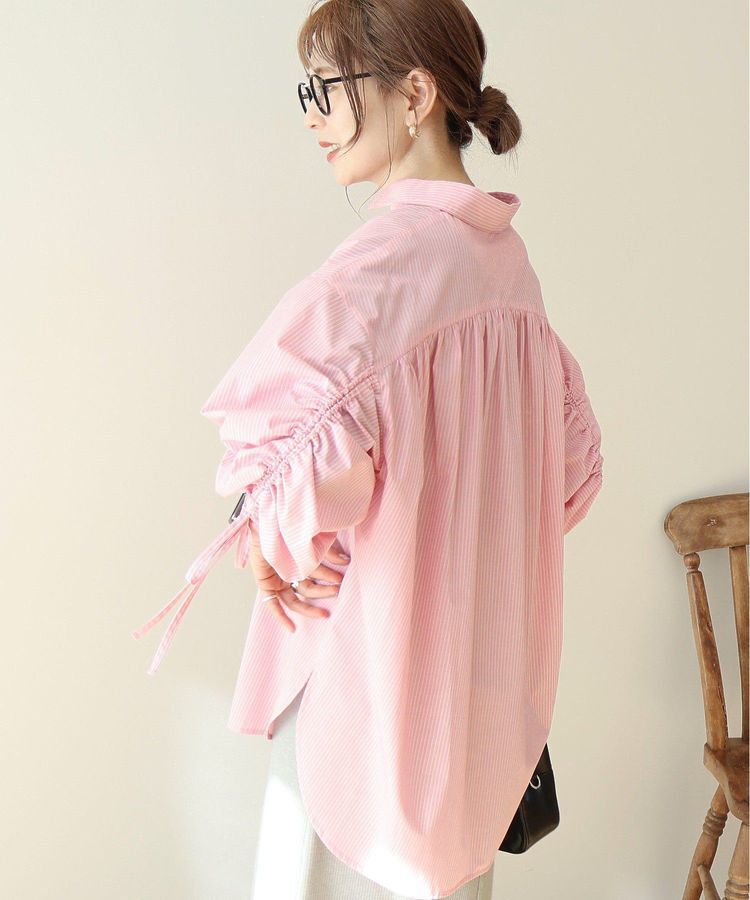 AMERICAN HOLIC「【WEB限定】イージーケアバックギャザーリボンシャツ」|シャツ・ブラウス|
