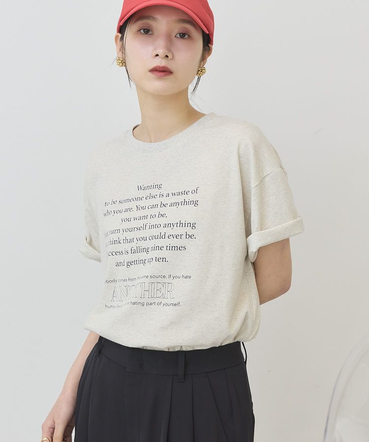 AMERICAN HOLIC「メッセージロゴTシャツ」|Tシャツ・カットソー|Oatmeal